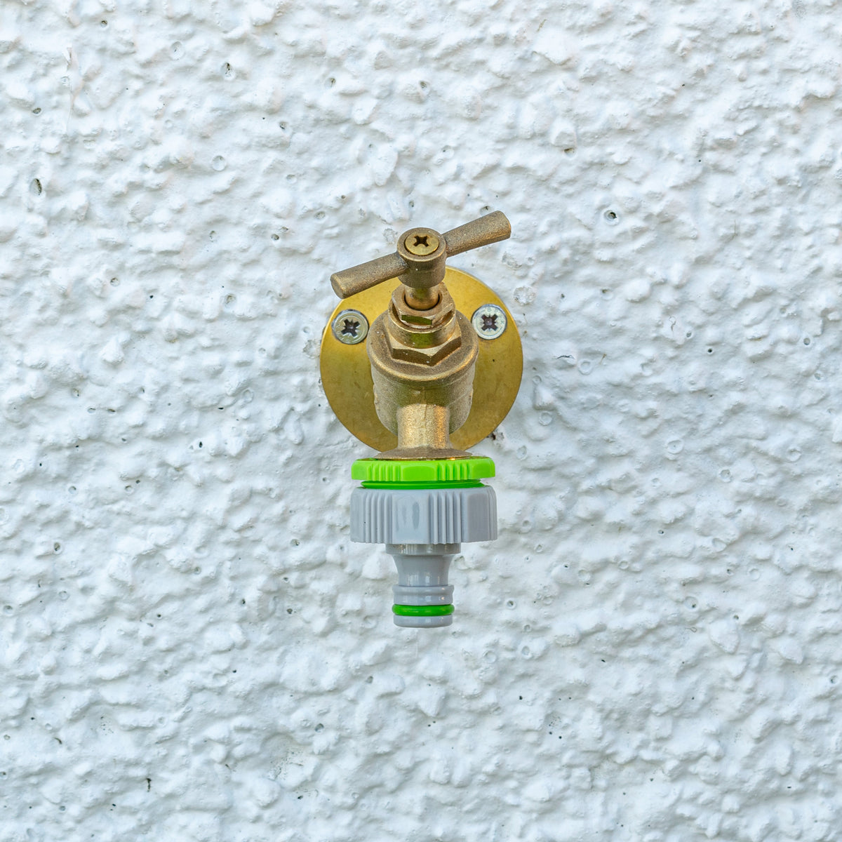 Female Tap Connector 3/4" or 1/2" BSP Female, Green/Gray