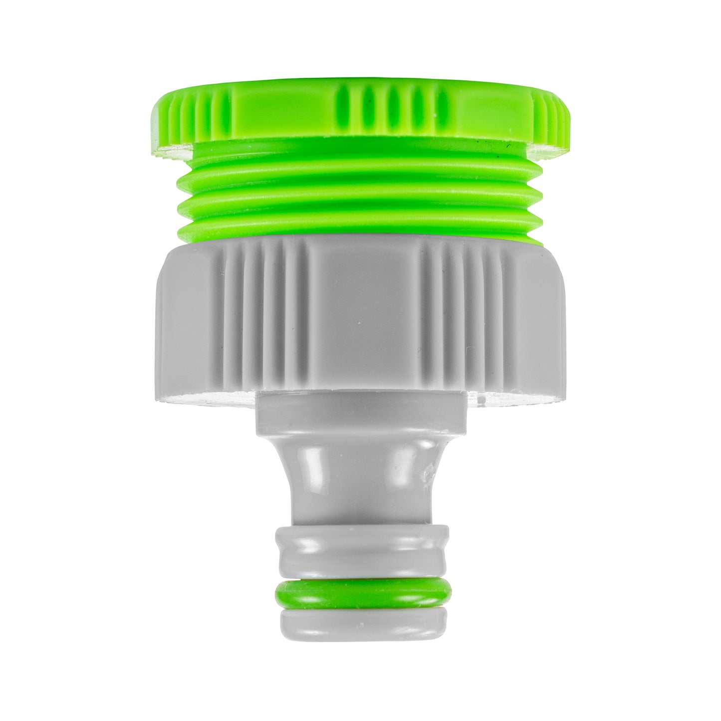 Female Tap Connector 1" or 3/4" BSP Female, Green/Gray