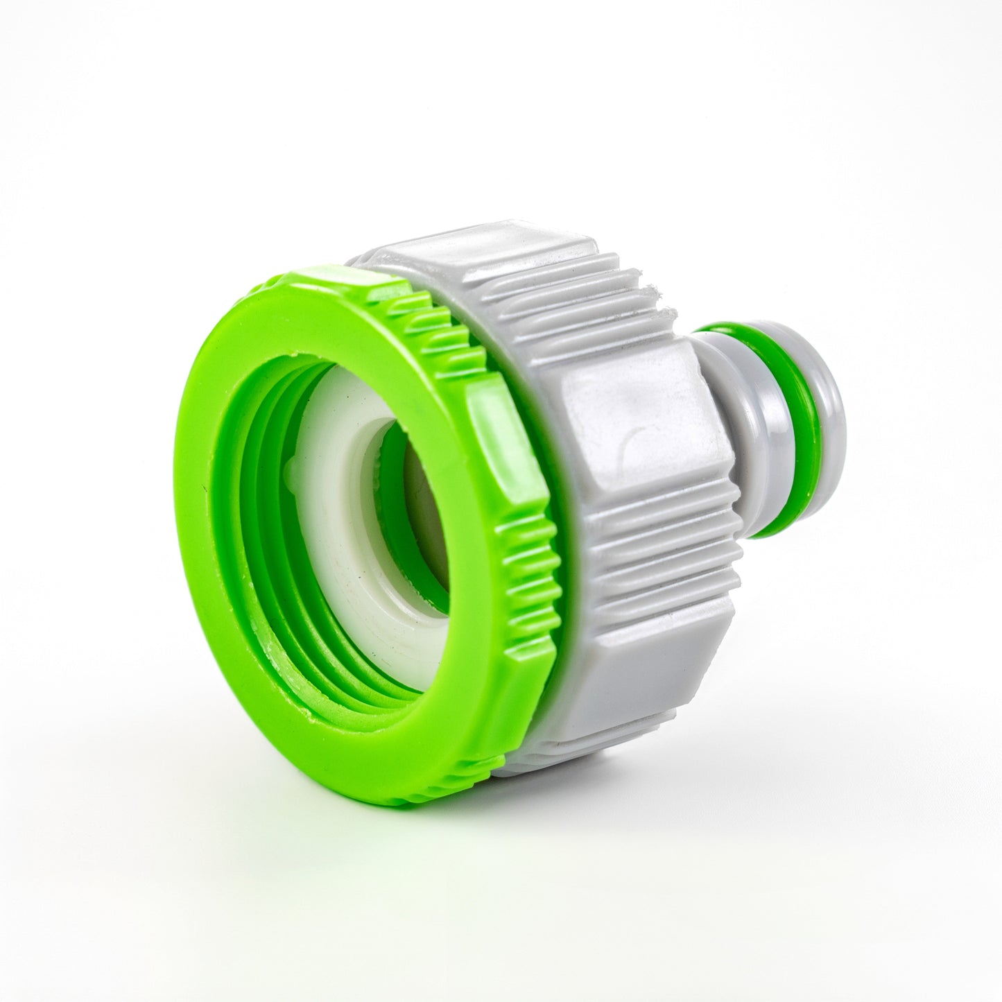 Female Tap Connector 1in or 3/4in BSP Female, Green Gray for Hose Connector Set