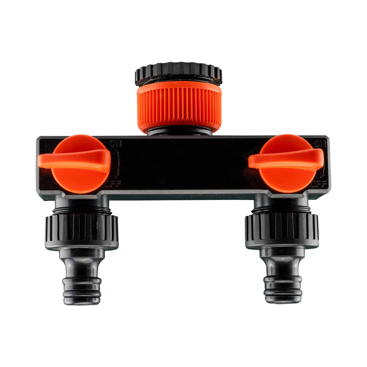¾” BSP Water Butt Fitting with 2-Way Quick Connect Valved Splitter