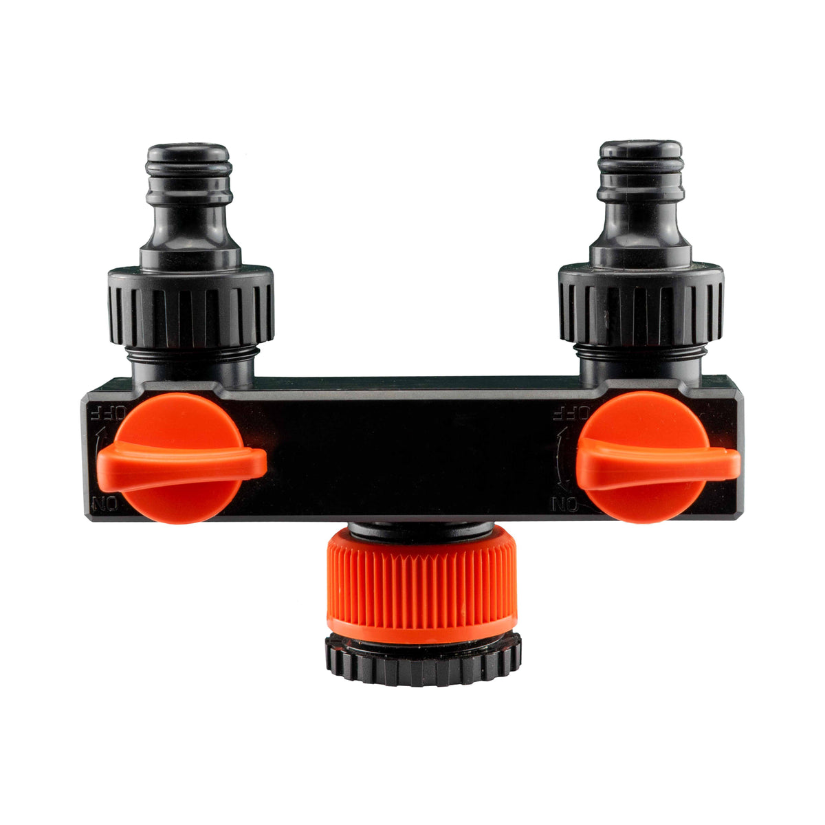 ¾” BSP Water Butt Fitting with 2-Way Quick Connect Valved Splitter
