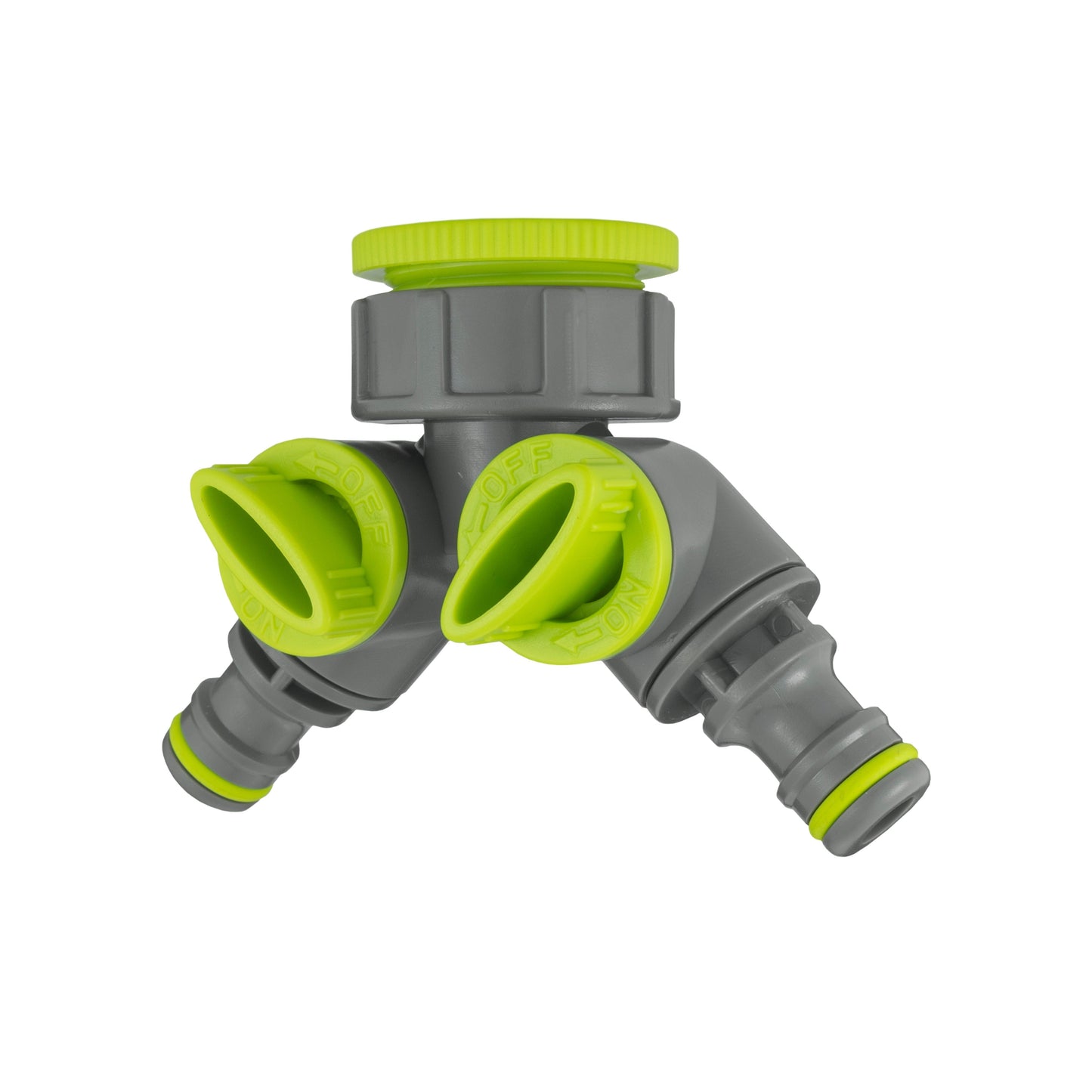 IBC 2 S60X6 Cap with Two Way Valved Splitter and Hose Connector Water Connector