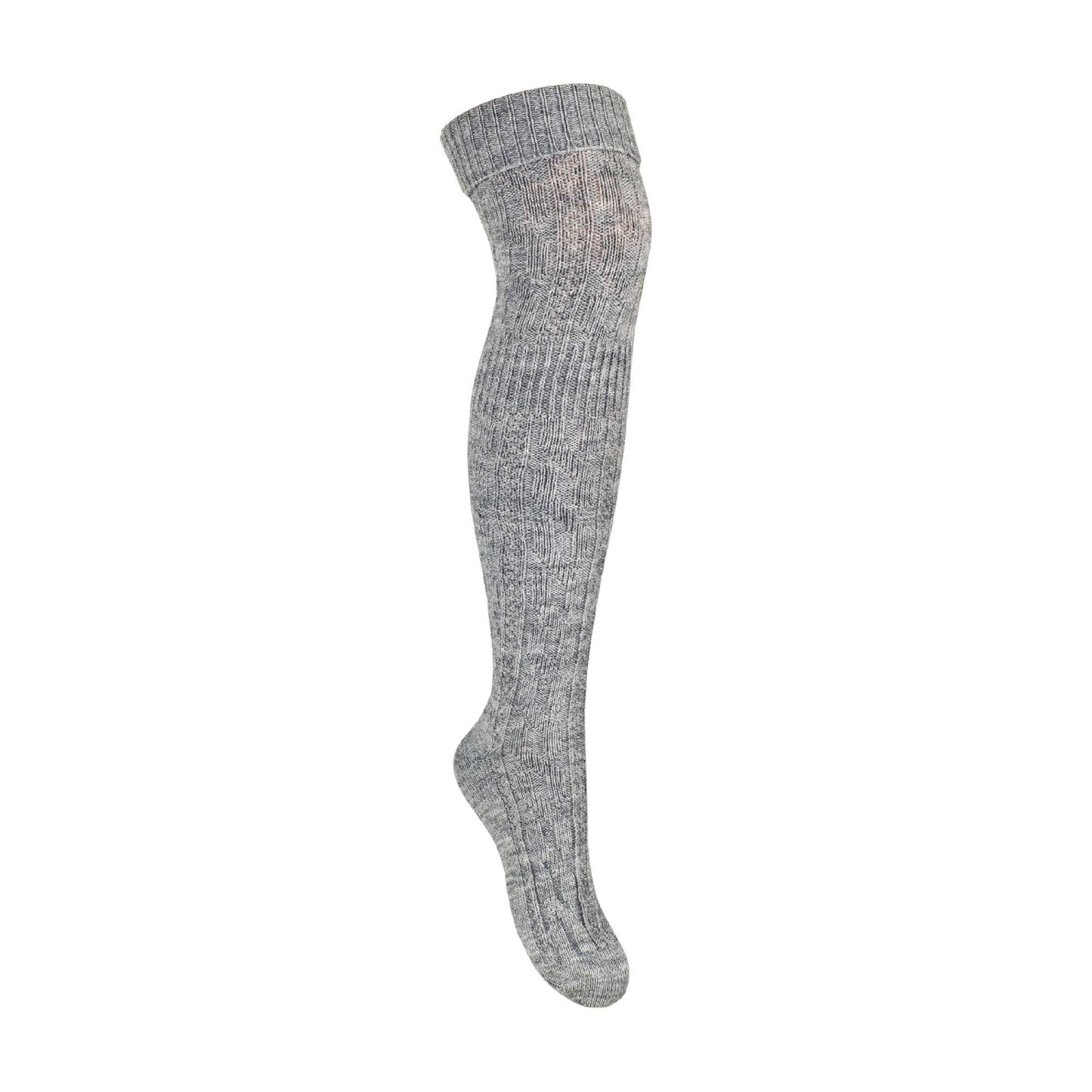 1 Pack Ladies Over The Knee Wool Socks (2 Sizes)