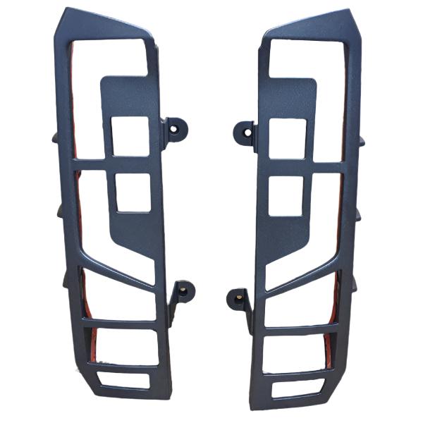 For VW Crafter Rear Light Guards Hammerite Ultimate Matte Black (2018-2025) | Tail Light Protectors | Van-X