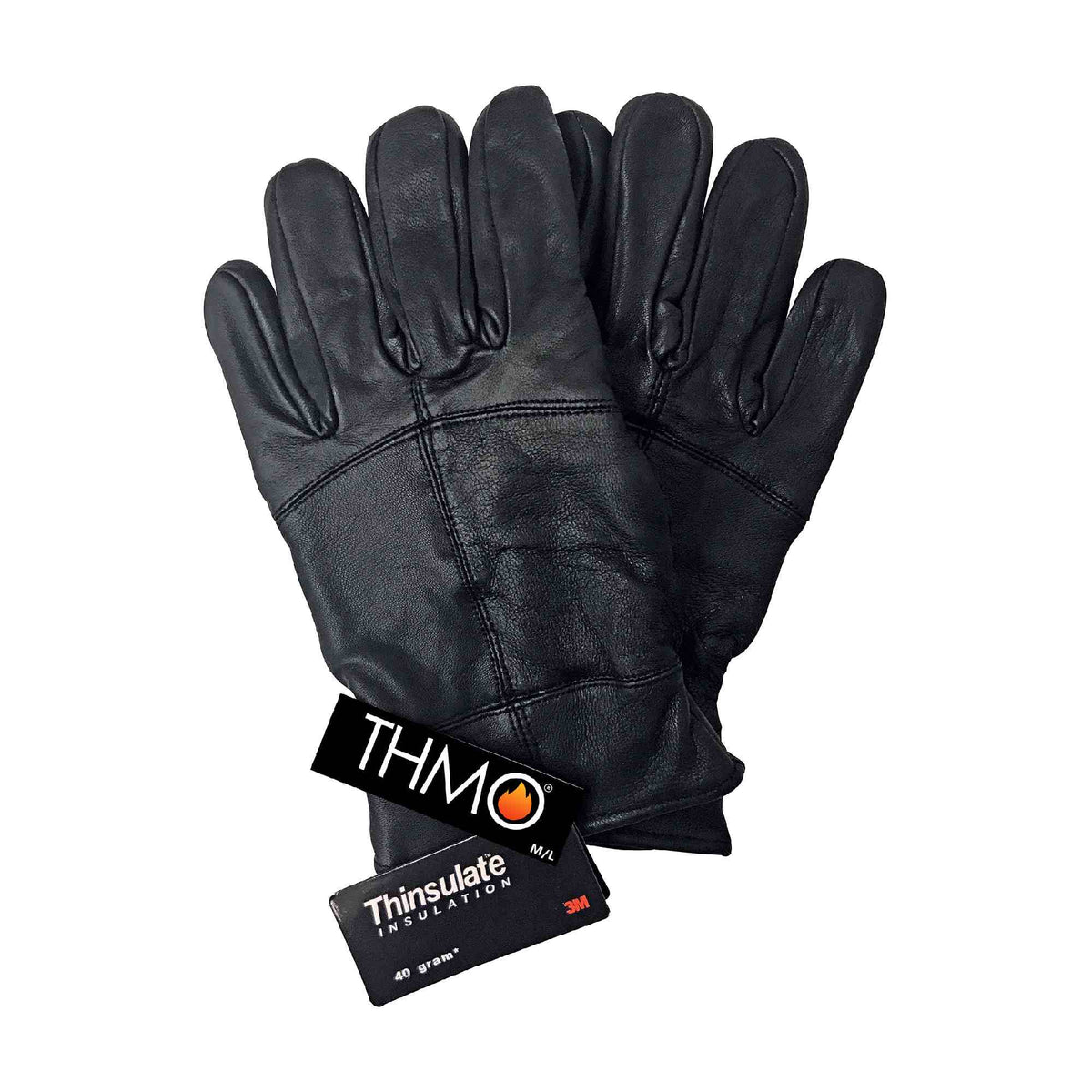 Mens Fleece Lined Thinsulate Leather Gloves for Winter