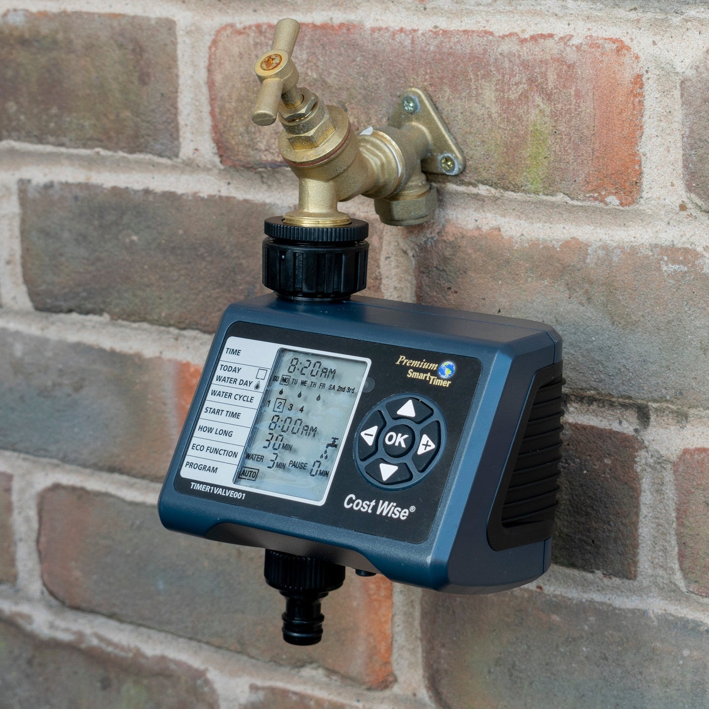 Cost Wise Single Outlet Water Timer Outdoor Watering Kit Drip Irrigation Fitting