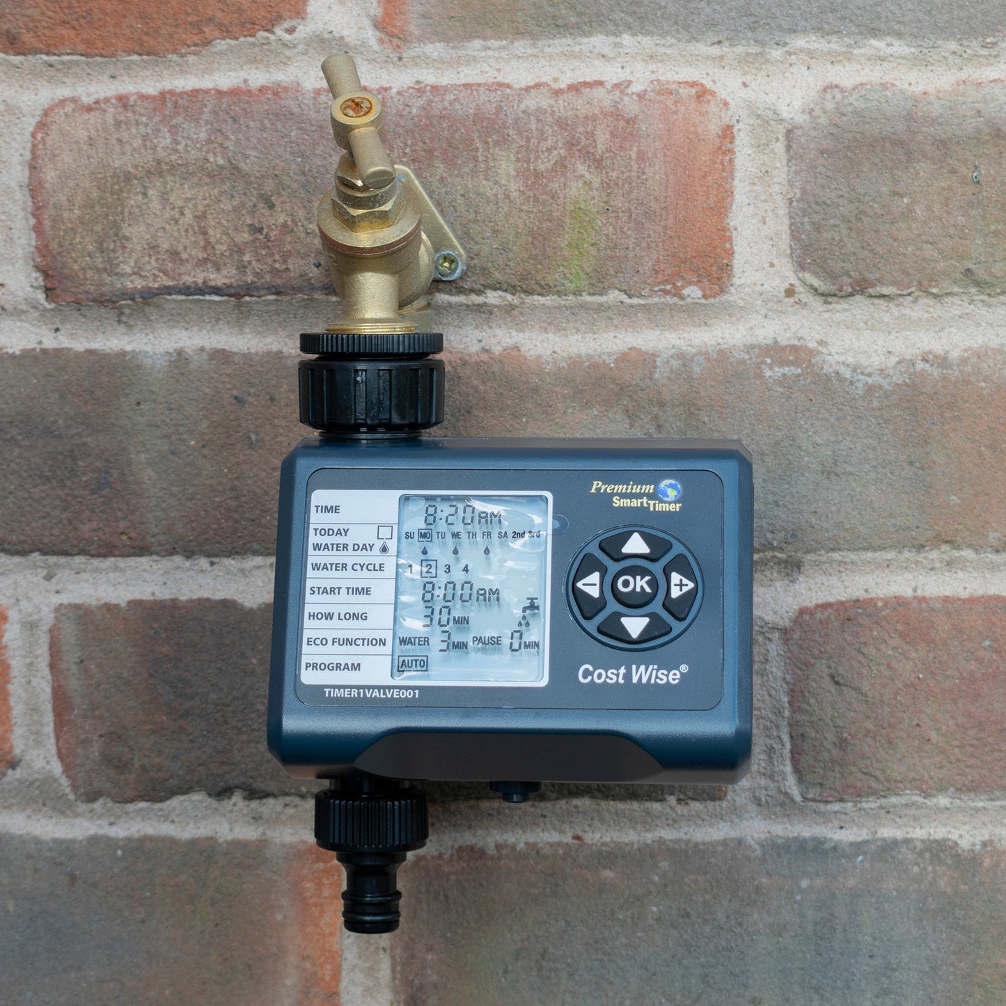 Cost Wise Single Outlet Water Timer Outdoor Watering Kit Drip Irrigation Fitting