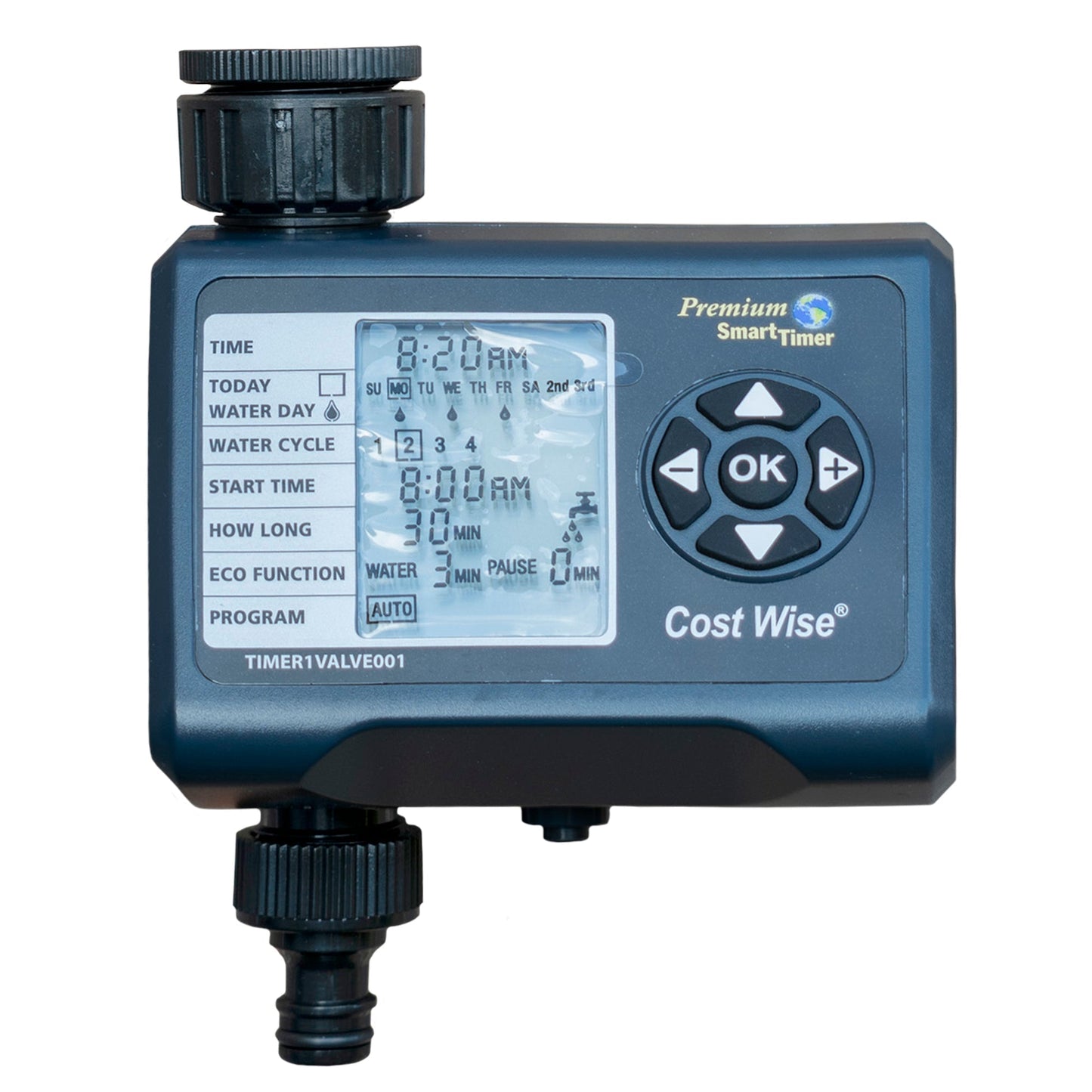 Cost Wise Single Outlet Water Timer Outdoor Watering Kit Drip Irrigation Fitting