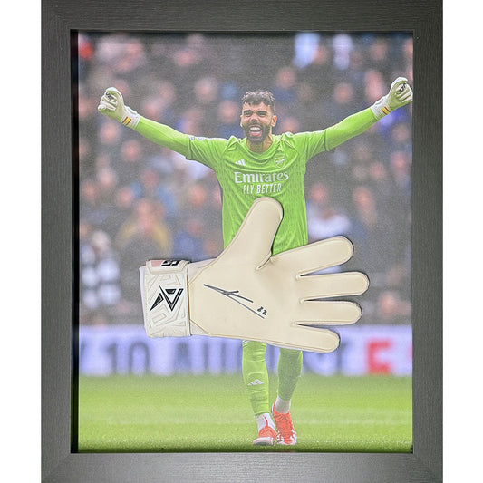 Arsenal FC Raya Signed Glove (Framed)