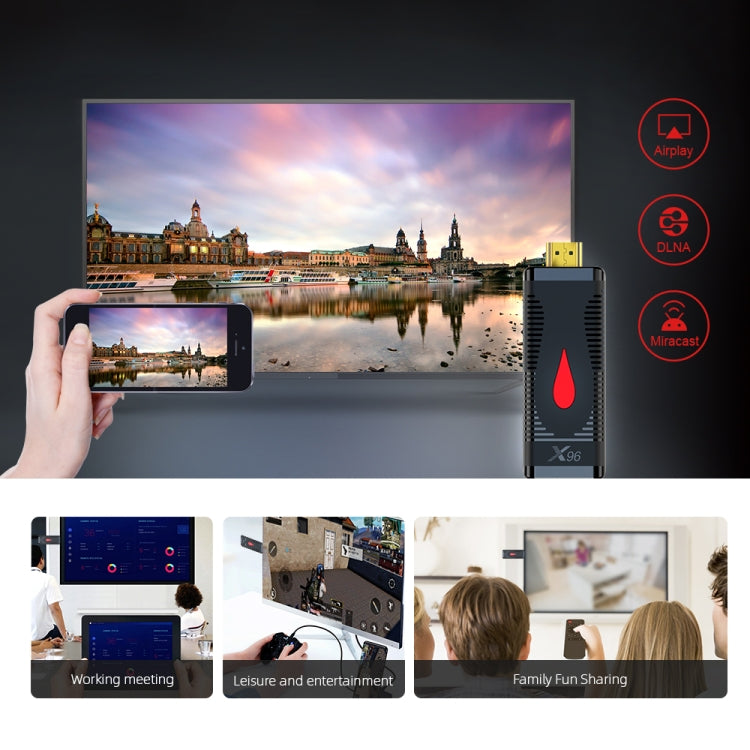 X96 S400 Android 10.0 Mini TV Stick, Allwinner H313 Quad Core ARM Cortex A53, 1GB + 8GB, Support WiFi, HDMI, TF Card, USB