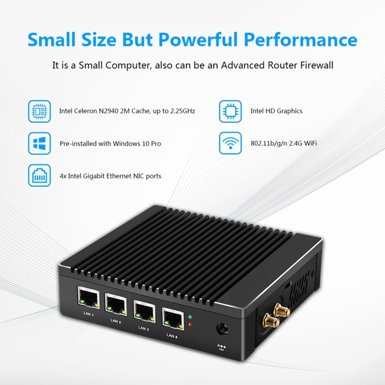 K660G4 Windows and Linux System Mini PC, Intel Celeron Processor N2840 Quad-Core 2M Cache,1.83GHz, up to 2.25GHz, 8GB RAM + 128GB SSD, US Plug, 8GB+128GB AU Plug, 8GB+128GB EU Plug, 8GB+128GB UK Plug, 8GB+128GB US Plug