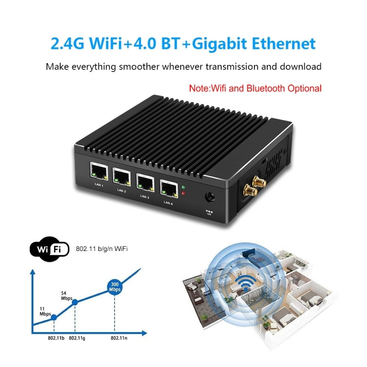 K660G4 Windows and Linux System Mini PC, Intel Celeron Processor N2840 Quad-Core 2M Cache,1.83GHz, up to 2.25GHz, 8GB RAM + 128GB SSD, US Plug, 8GB+128GB AU Plug, 8GB+128GB EU Plug, 8GB+128GB UK Plug, 8GB+128GB US Plug