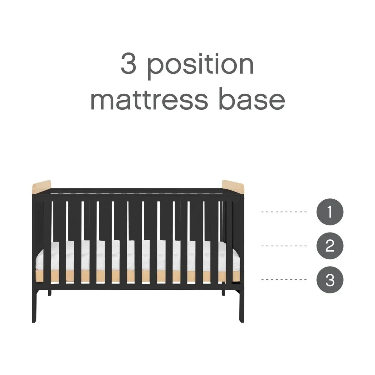 Tutti Bambini Rio 3 pcs Room Set - Slate/Honey Oak