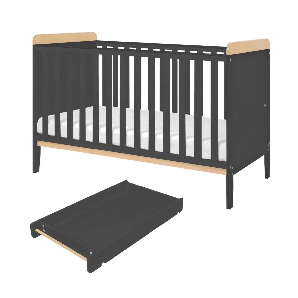 Tutti Bambini Rio 3 pcs Room Set - Slate/Honey Oak