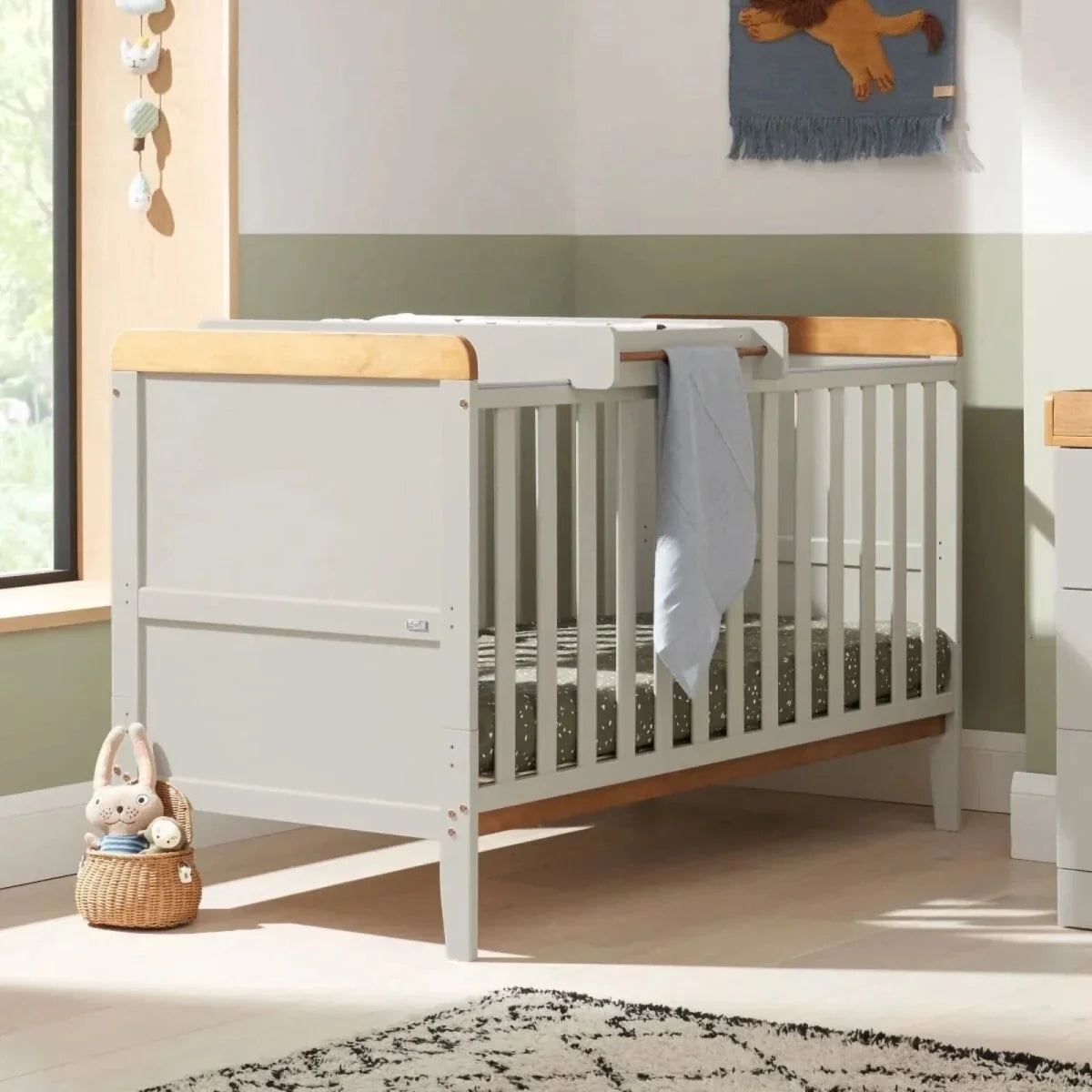 Tutti Bambini Rio 3 pcs Room Set - Dove Grey/Honey Oak