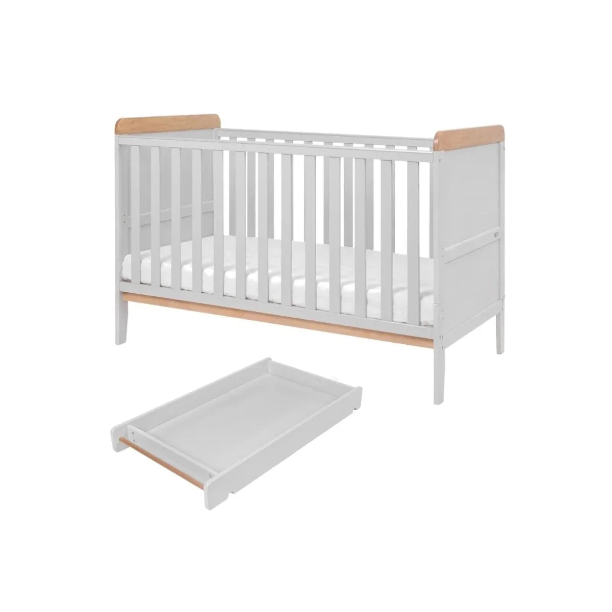 Tutti Bambini Rio 3 pcs Room Set - Dove Grey/Honey Oak