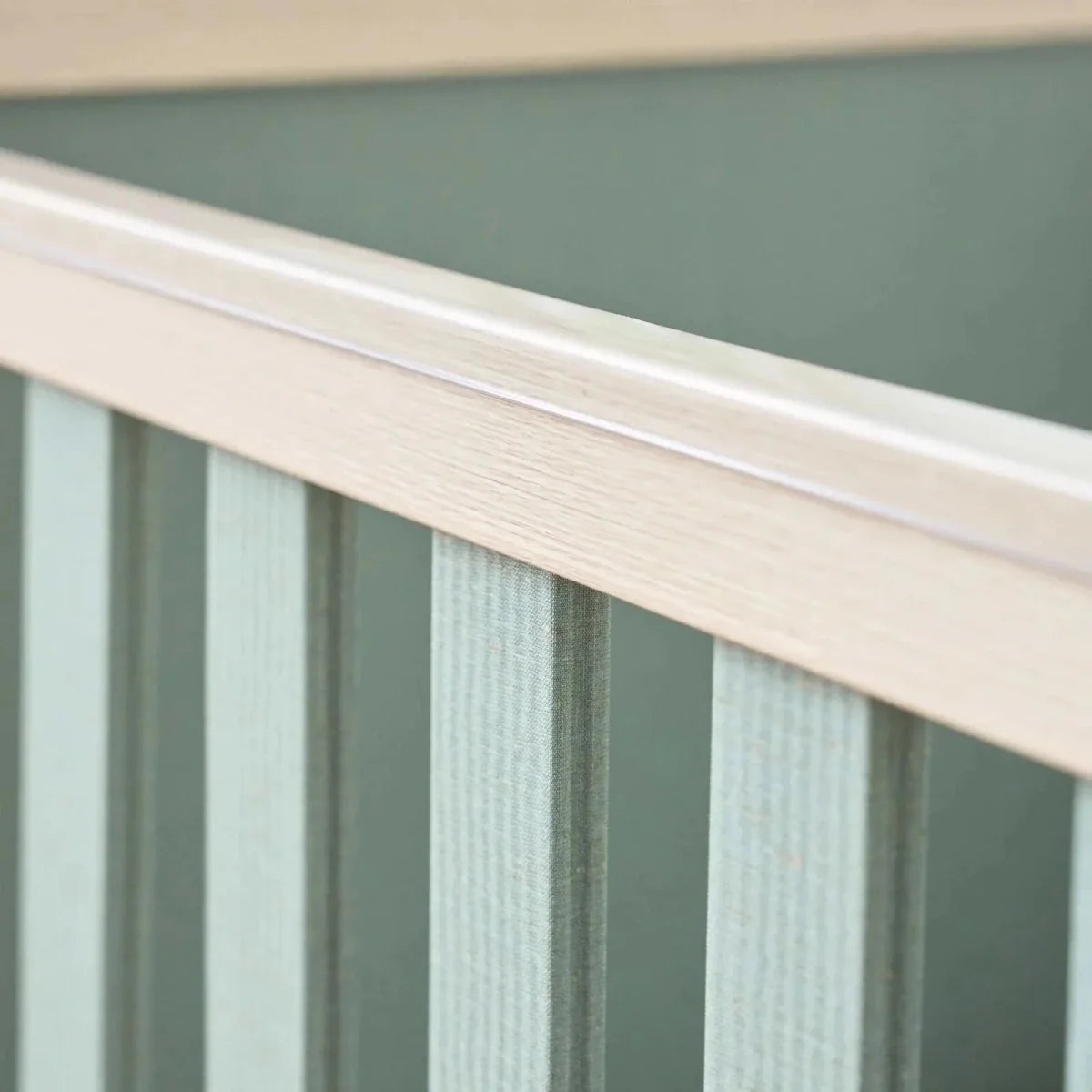 Tutti Bambini Kuba Cot Bed - Golden Oak/Sage Weave