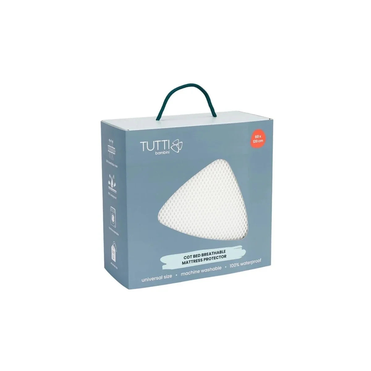Tutti Bambini Cot/Cot Bed Breathable Mattress Topper Protector