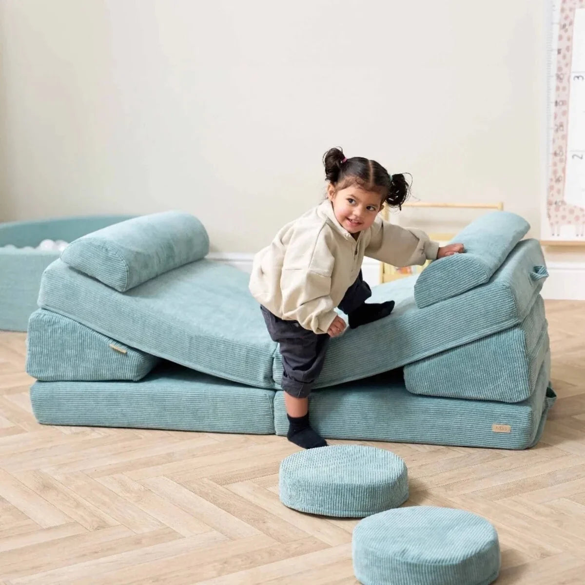 Tutti Bambini Playrama Montessori Kids Play  Sofa - Ocean Stone