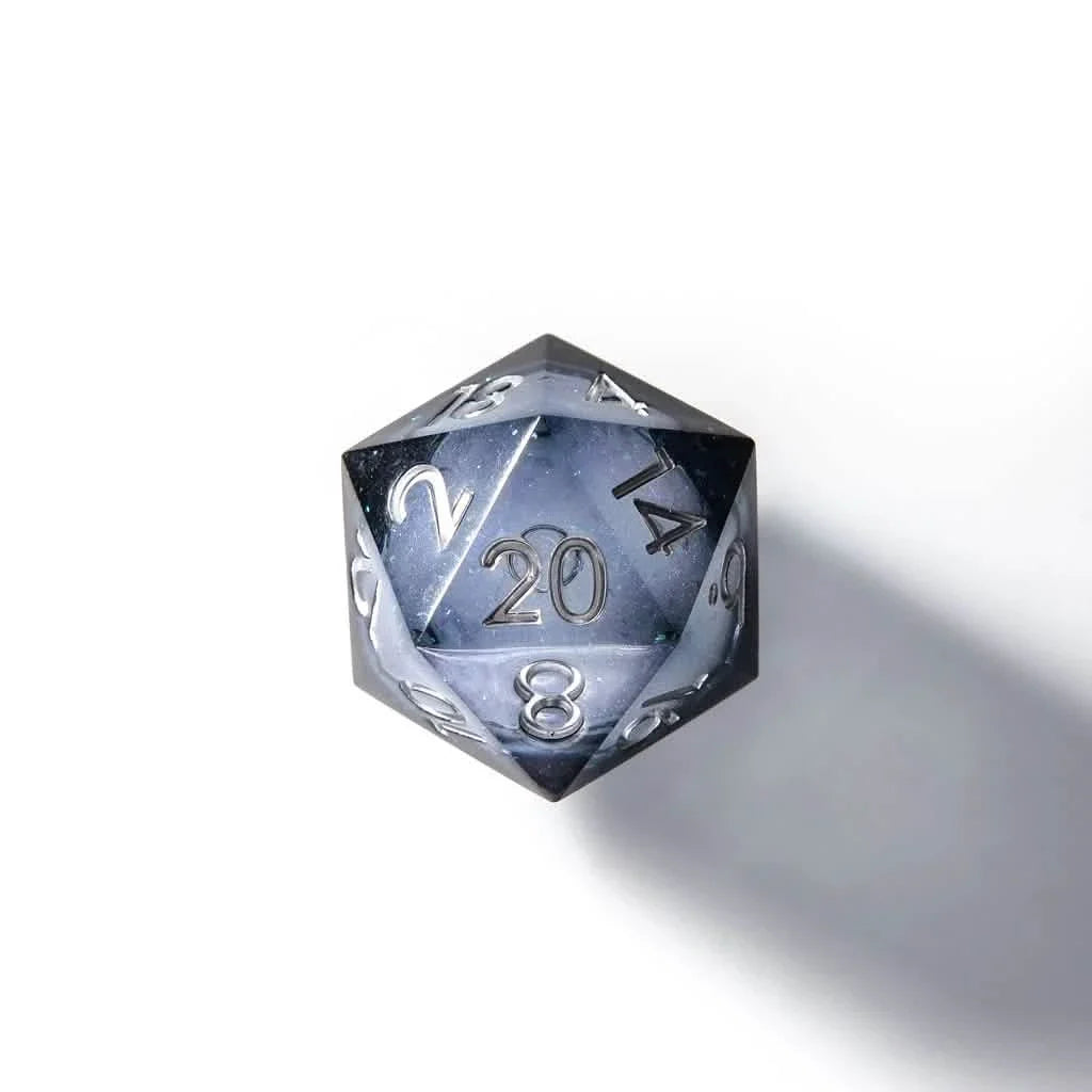 Shadowsinger | 33mm D20 | Oversized Liquid Core Dice | Single Dice
