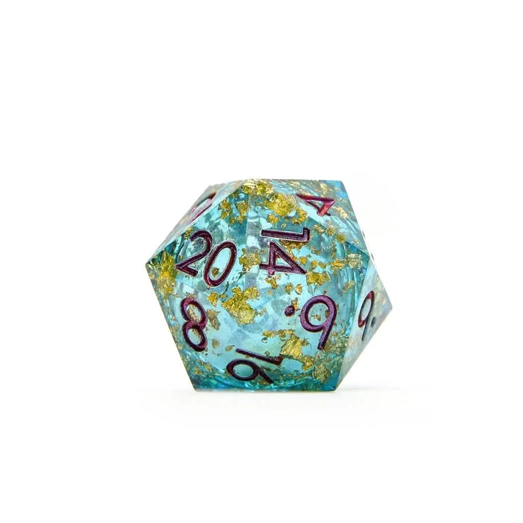 Aurora Mist | 33mm D20 | Oversized Liquid Core Dice | Single Dice