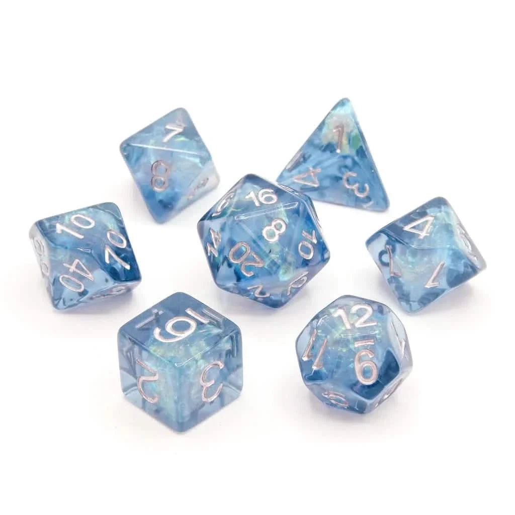 Spectral Chill | Soft Edge Dice | Resin | 7 Piece Set