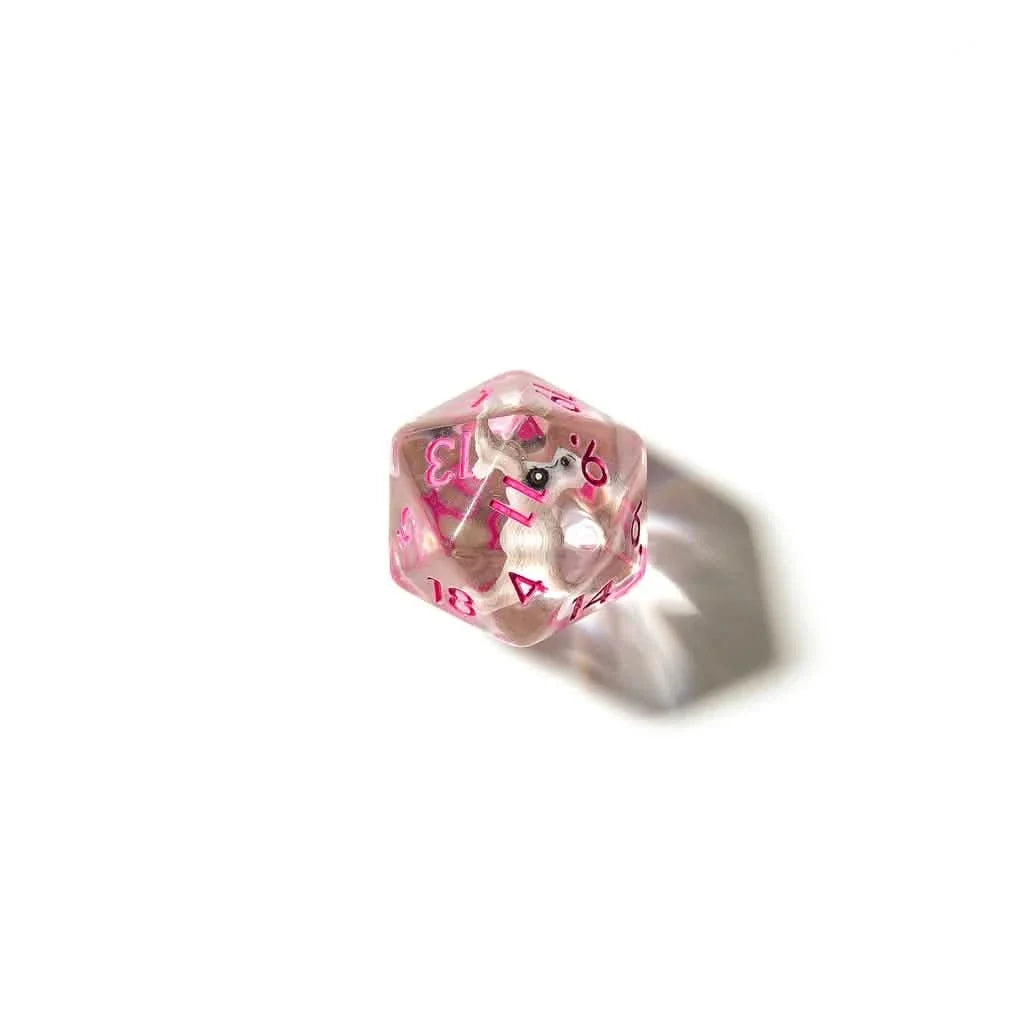 Rabbits | Soft Edge Dice | Resin | 7 Piece Set