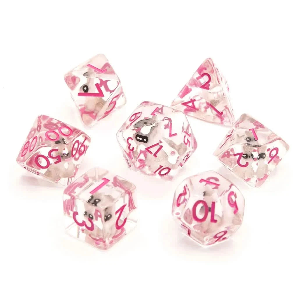 Rabbits | Soft Edge Dice | Resin | 7 Piece Set