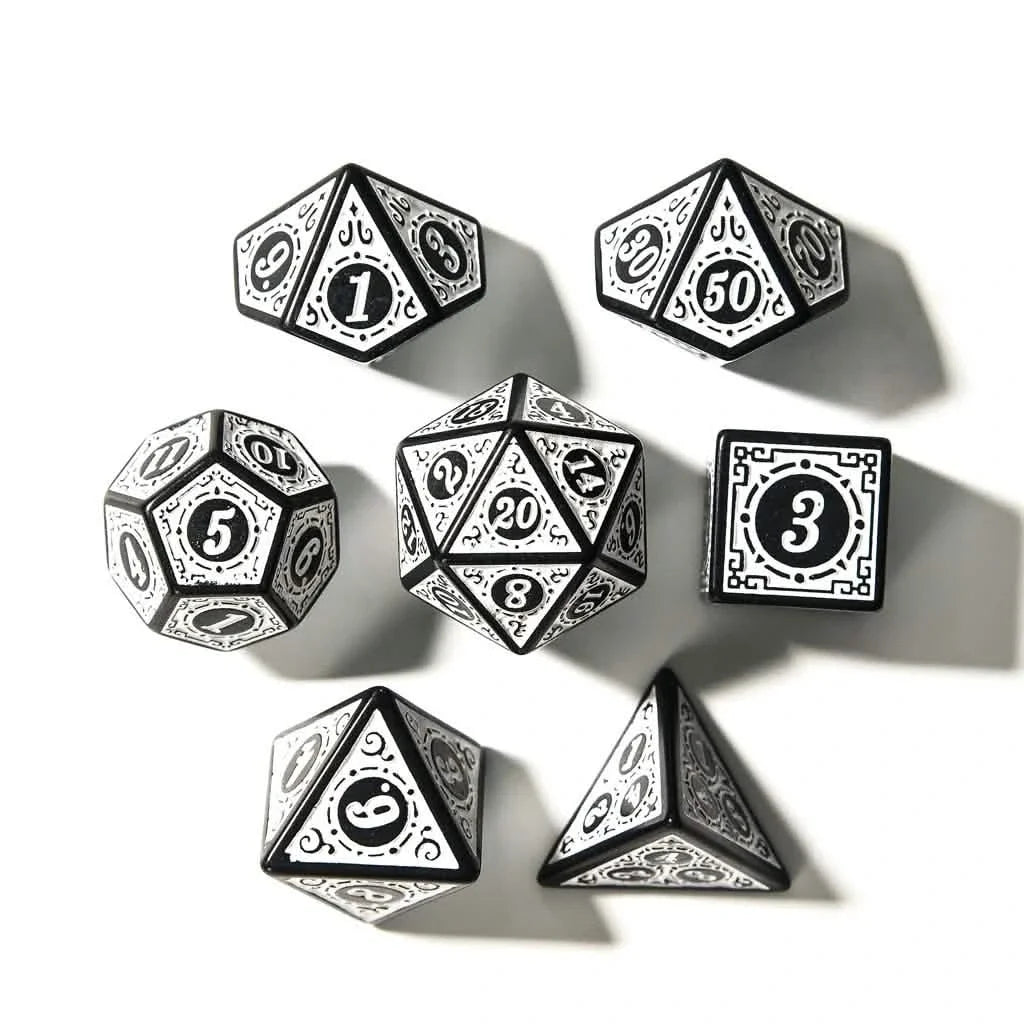 Runes of Twilight | Soft Edge Dice | Acrylic | 7 Piece Set
