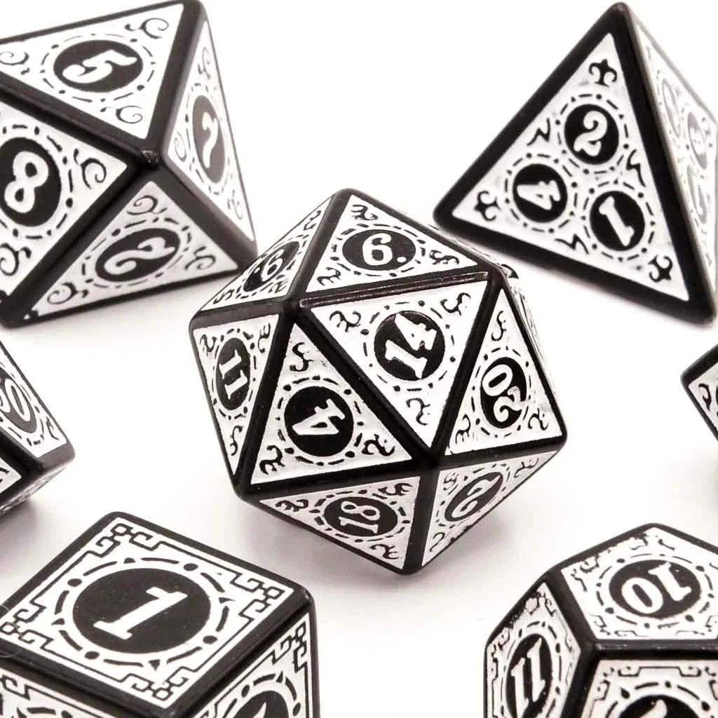 Runes of Twilight | Soft Edge Dice | Acrylic | 7 Piece Set