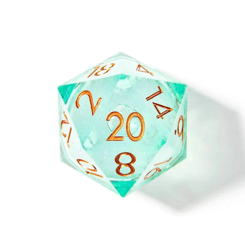Forest Fae | 50mm D20 | Oversized Liquid Core Dice | Single Dice