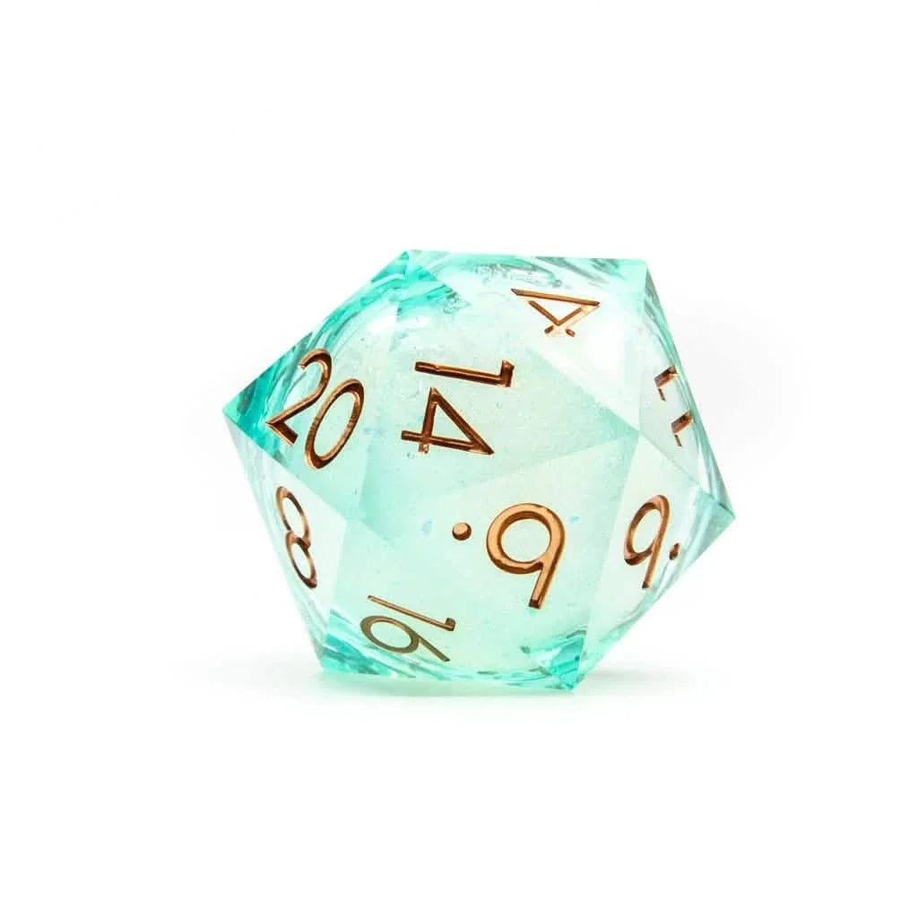 Forest Fae | 50mm D20 | Oversized Liquid Core Dice | Single Dice