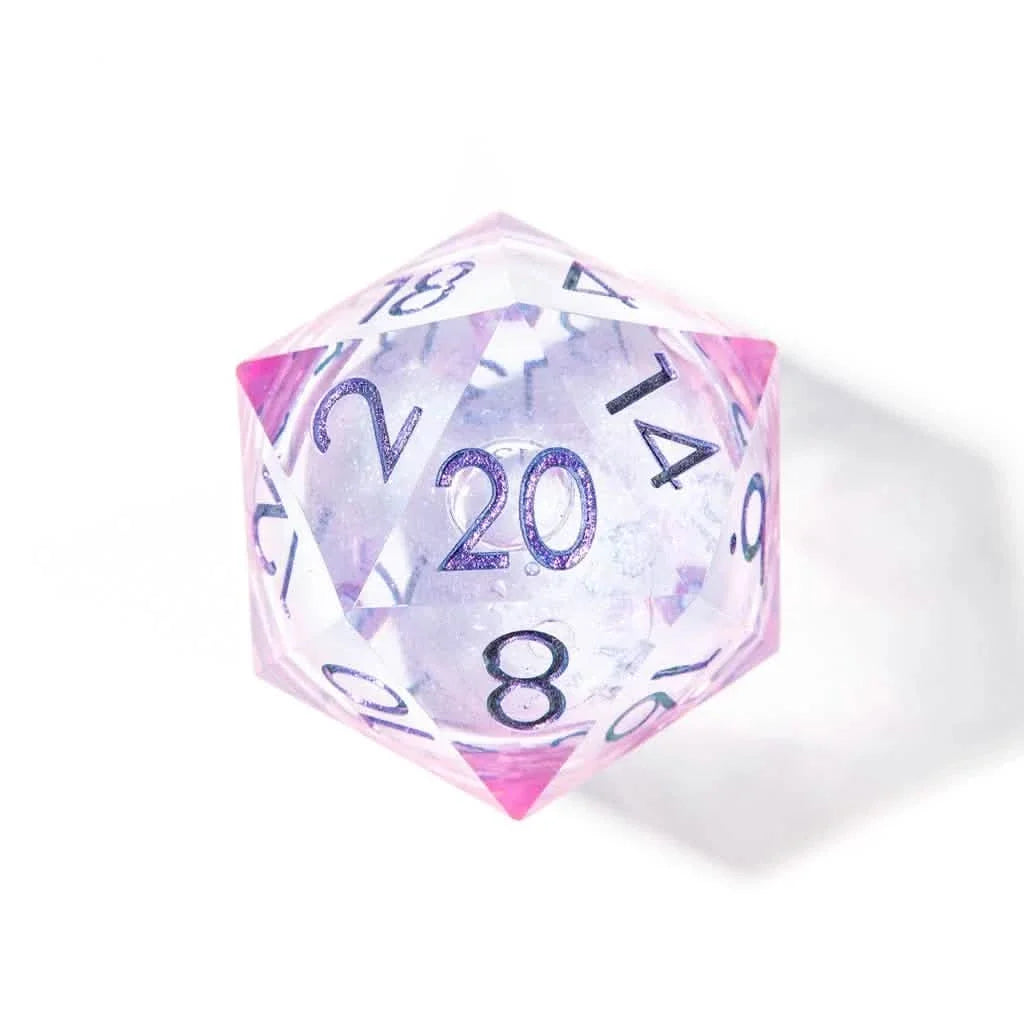 Seelie Fae | 50mm D20 | Oversized Liquid Core Dice | Single Dice