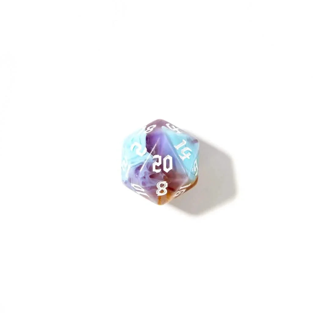 Mystic Earth | Soft Edge Dice | Acrylic | 7 Piece Set