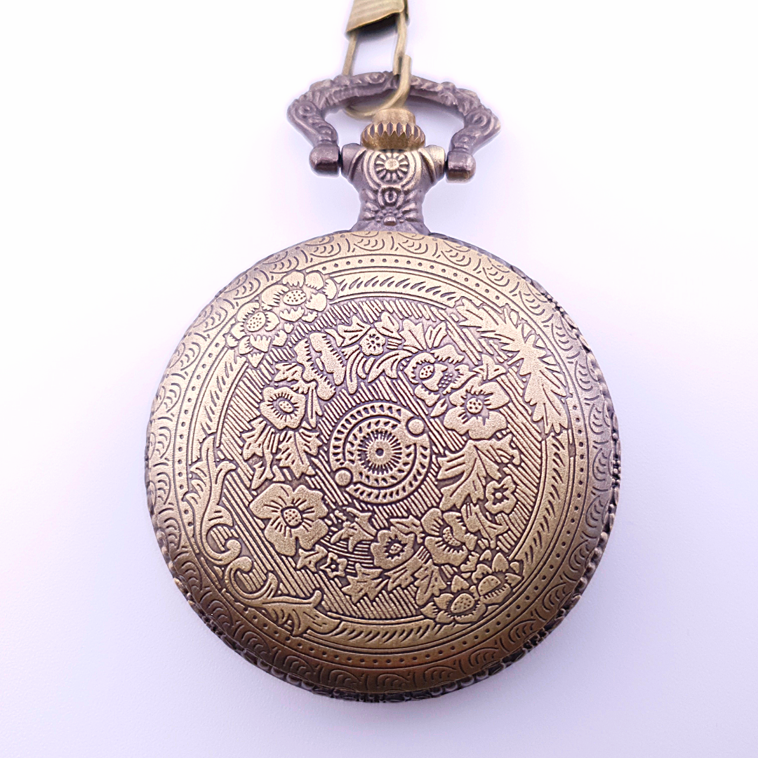 Adventurer's Cache | Pocket Watch Dice Case | Mini Dice | Ancient Gold