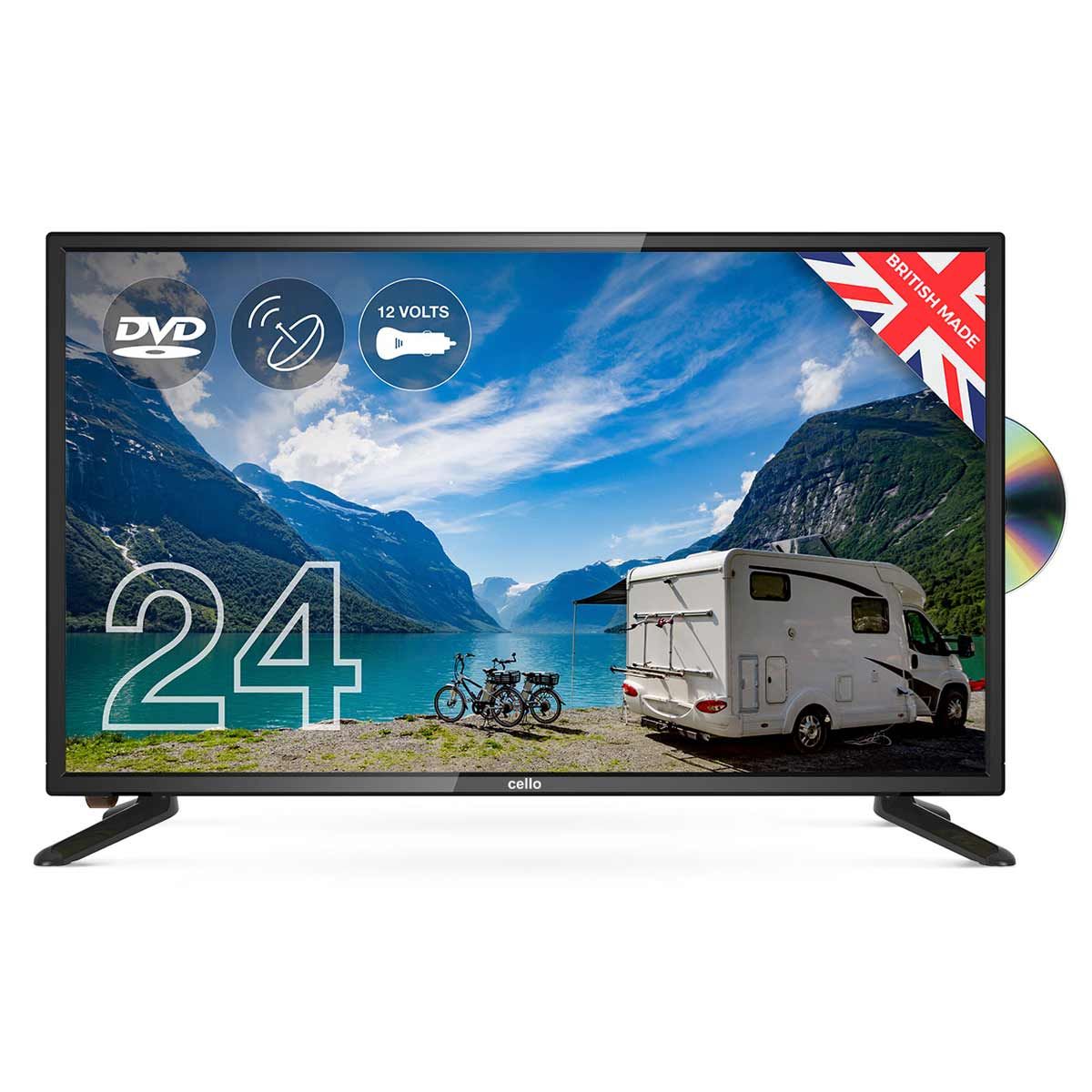 Cello 24" Television/DVD LED HD-Ready Satellite Receiver