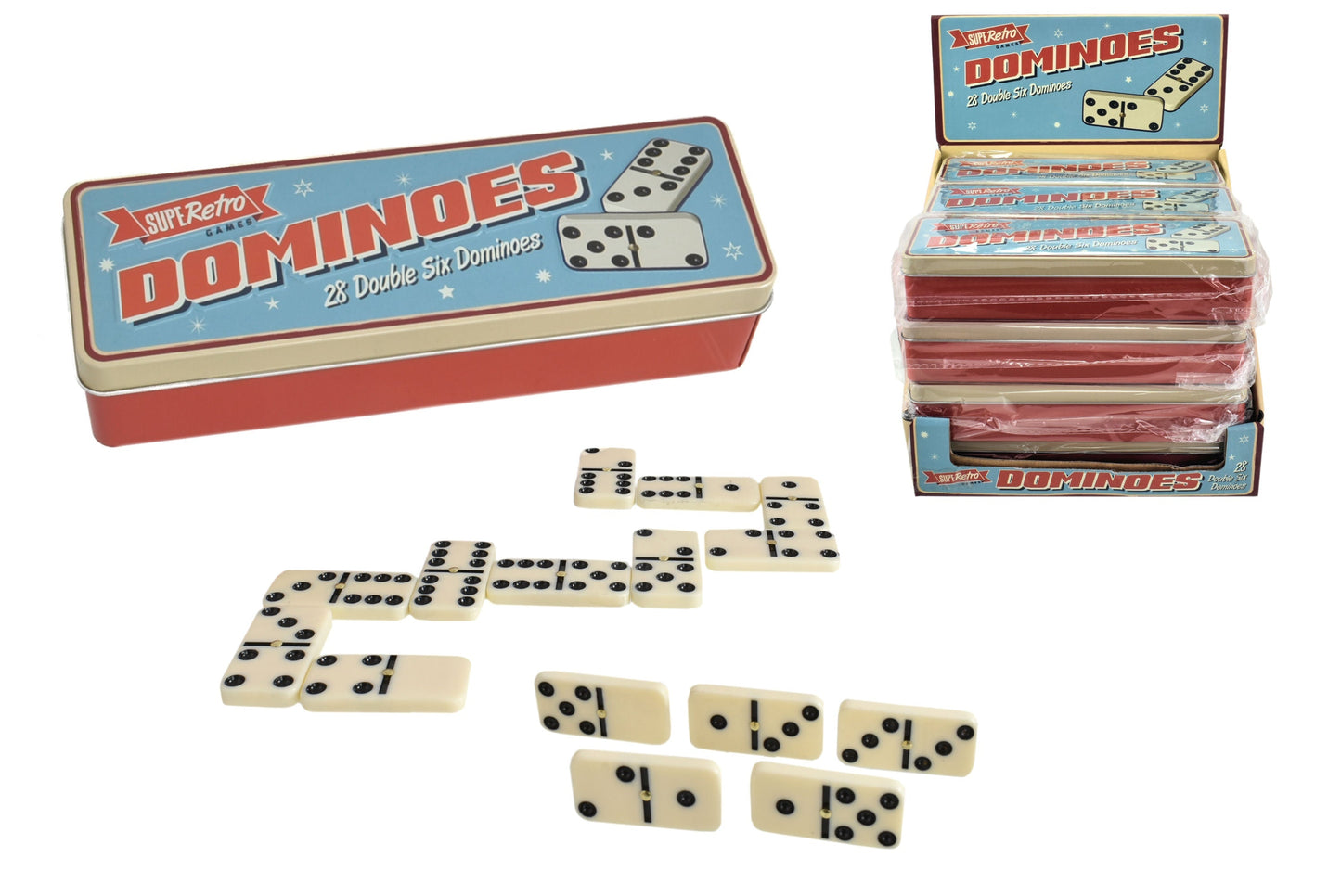 28pc Dominoes In Tin Box