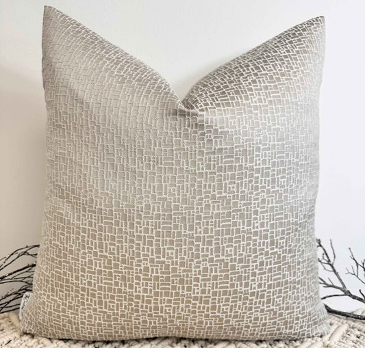 The Couture Cushion - The Taupe Zegna - Style No. 108