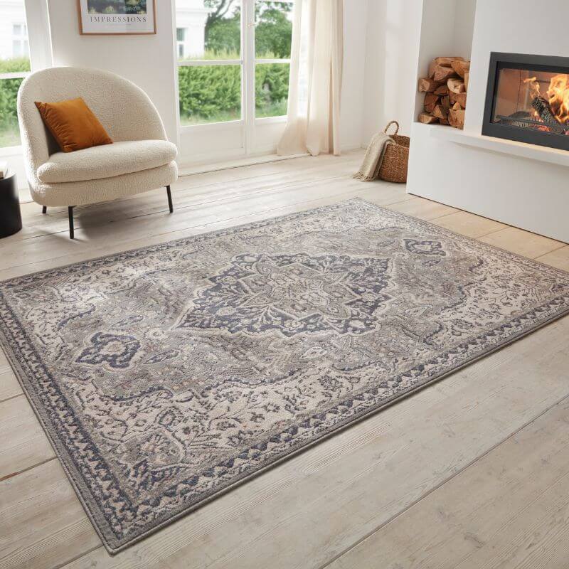 Terrain Designer Shortpile Rug – Medallion Design