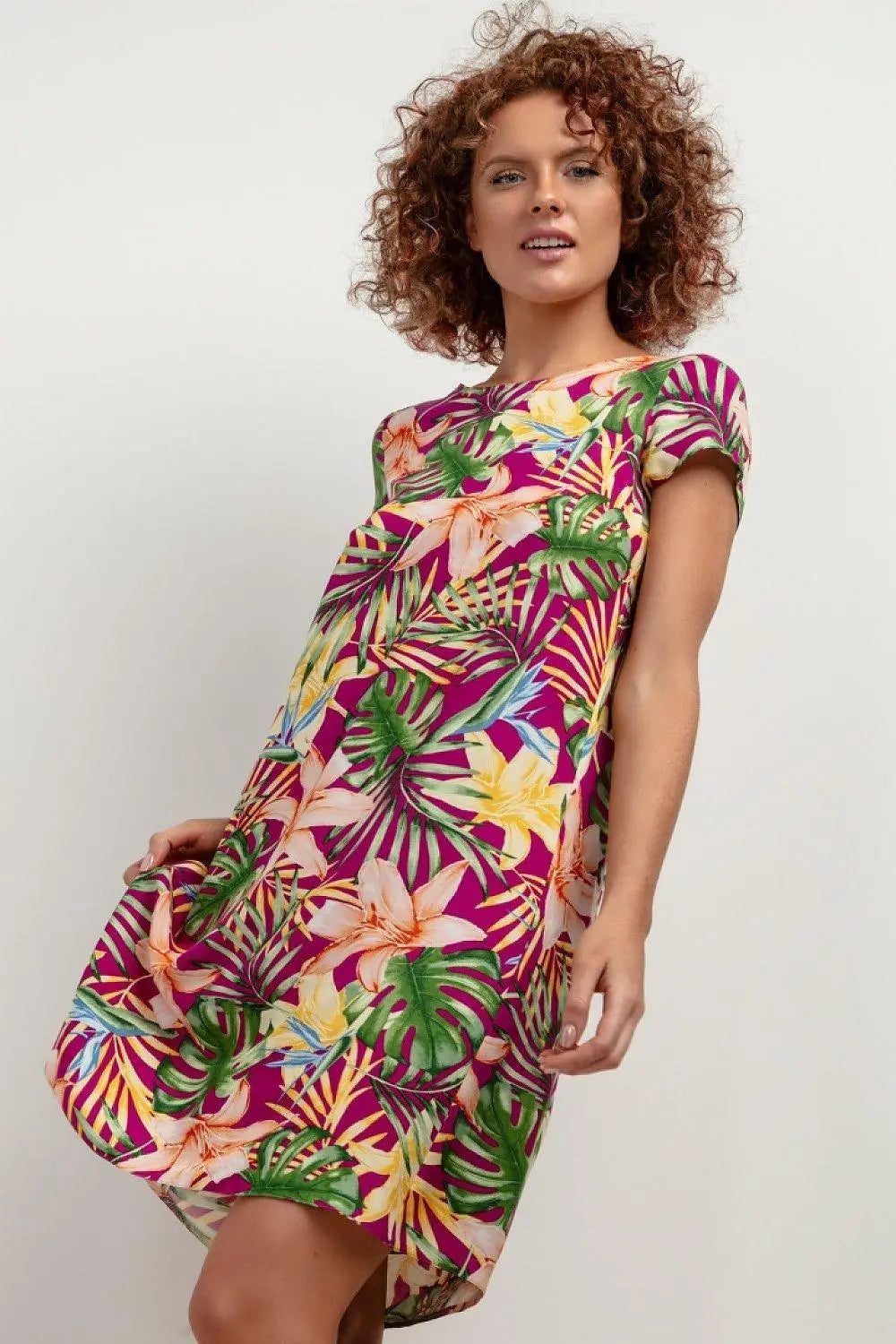 Tessita patterned viscose dress