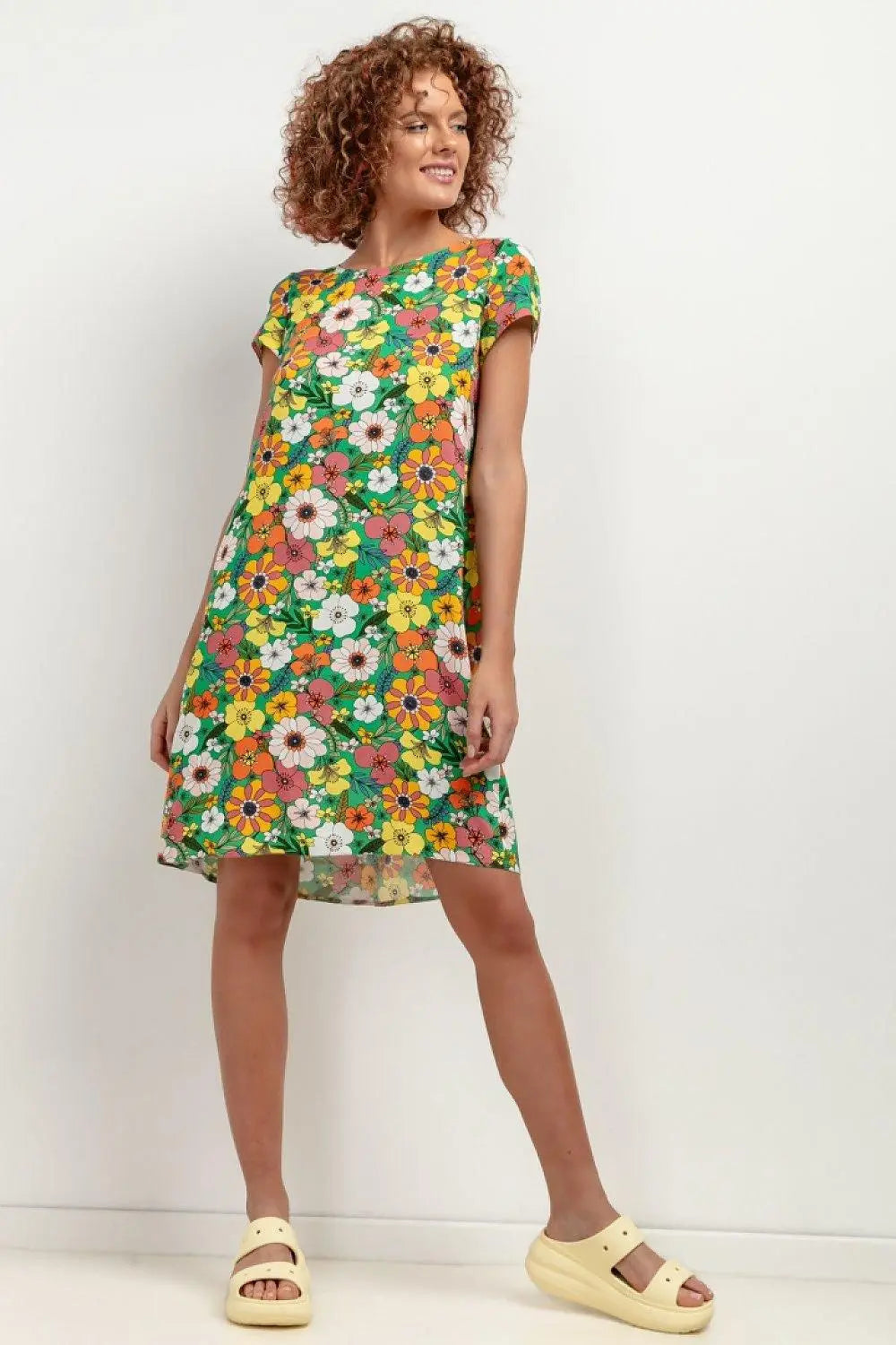 Tessita patterned viscose dress