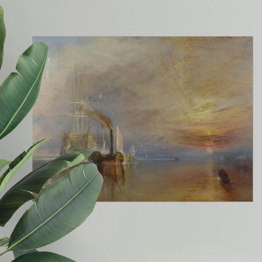 "The Fighting Temeraire" by JMW Turner on Framed Canvas, Acrylic, Canvas, Framed Prints or Print-only