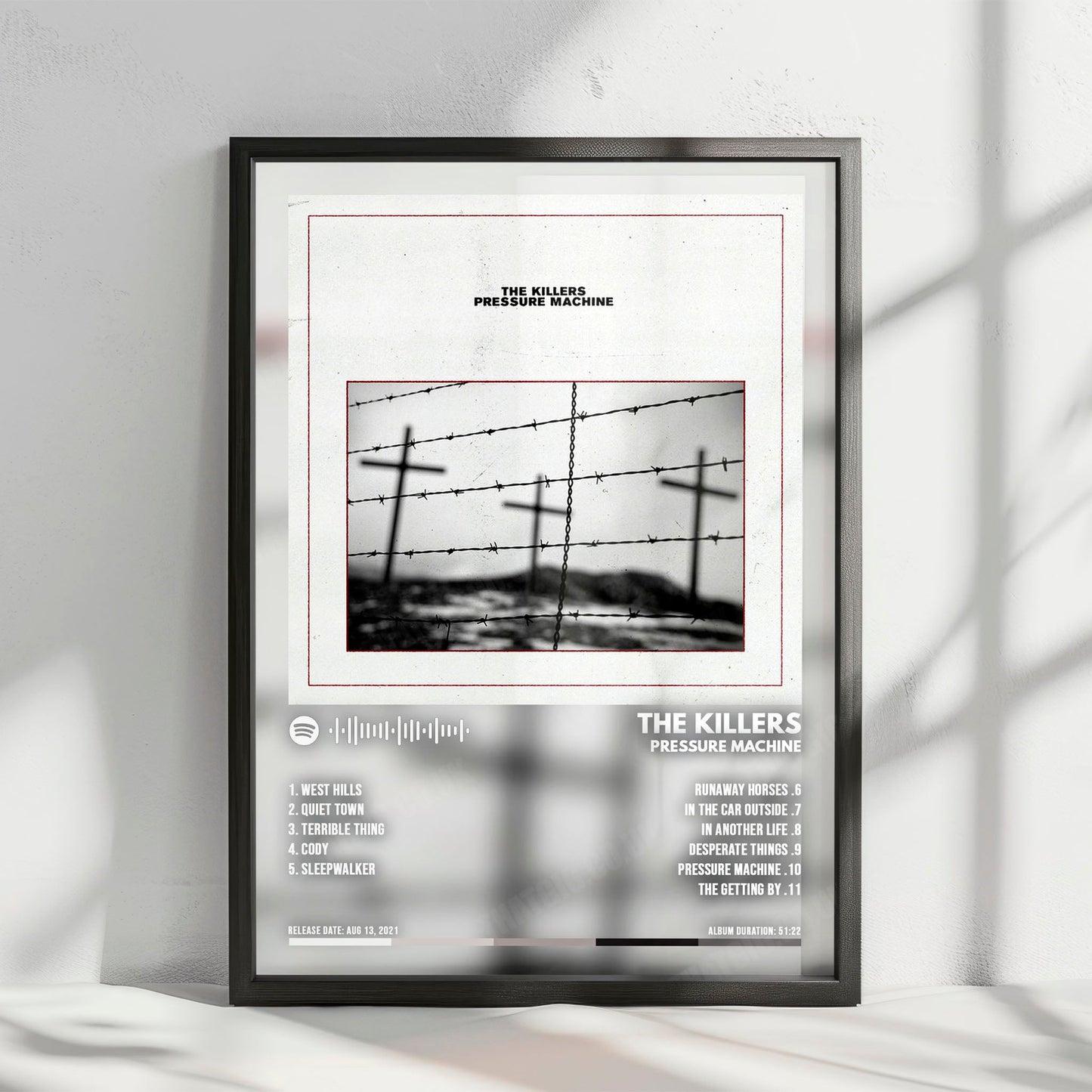 The Killers "Pressure Machine" Album Cover Poster - with Complete Tracklist