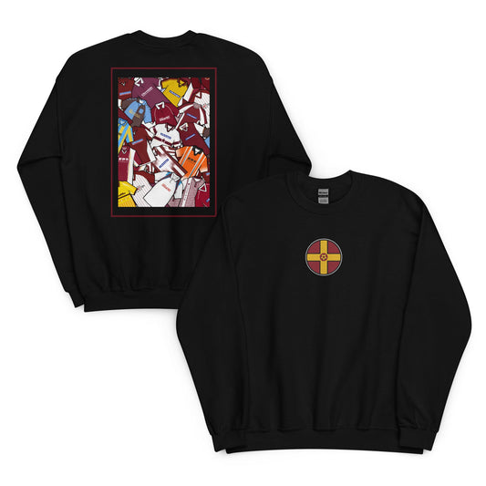 Northamptonshire Flag & Northampton Retro Shirts Unisex Sweatshirt