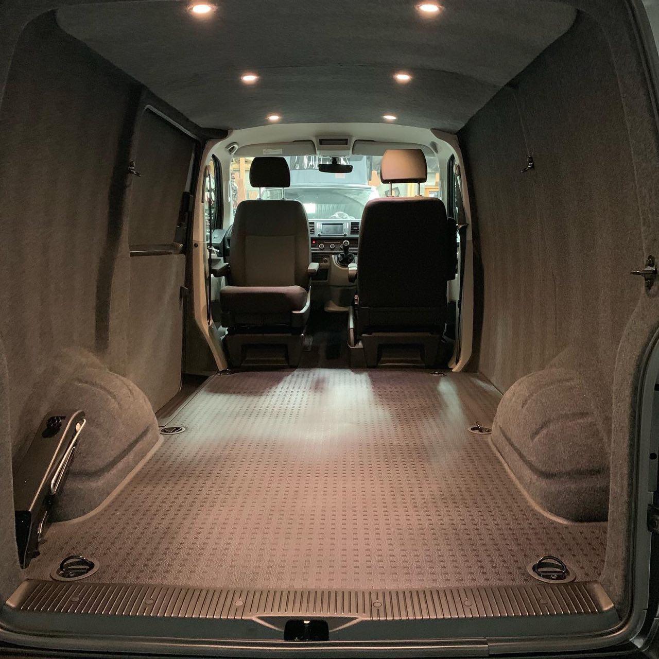 For VW T6 Transporter V2 Rear Tailgate Threshold Cover Plastic Full Length | Van-X