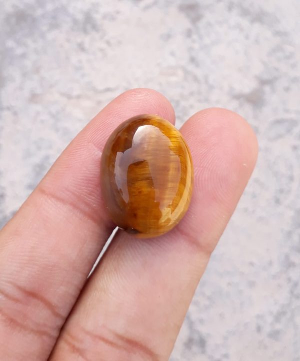 26ct Tiger Eye Cabochon - June Birthstone - June Birthstone -  22x17mm