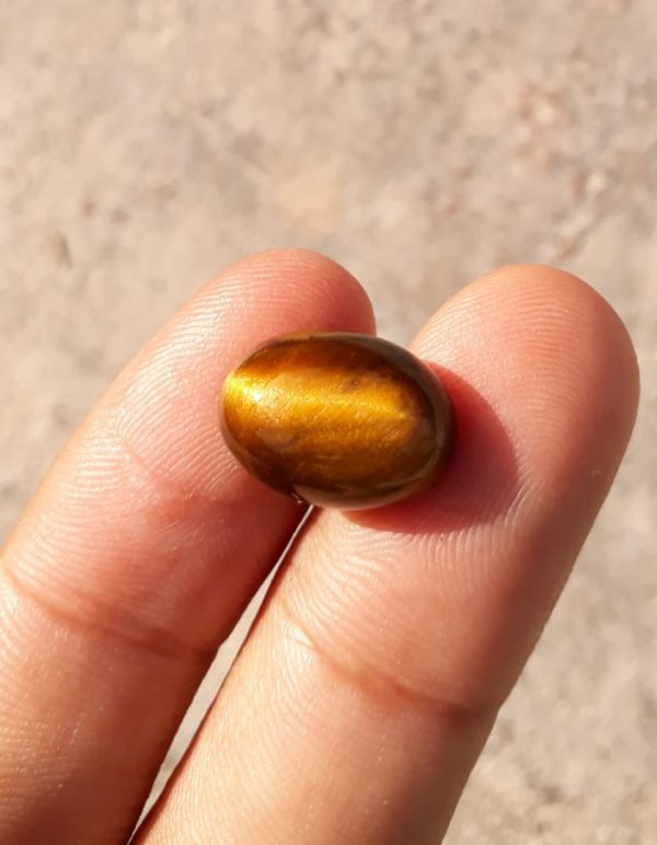 8.6ct Tiger Eye Cabochon - June Birthstone - June Birthstone -  15x11mm