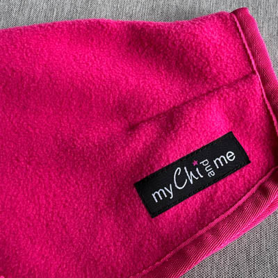 Tiny Toastie Water Repellent Fleece Dog Coat by My Chi and Me Dusky Blue