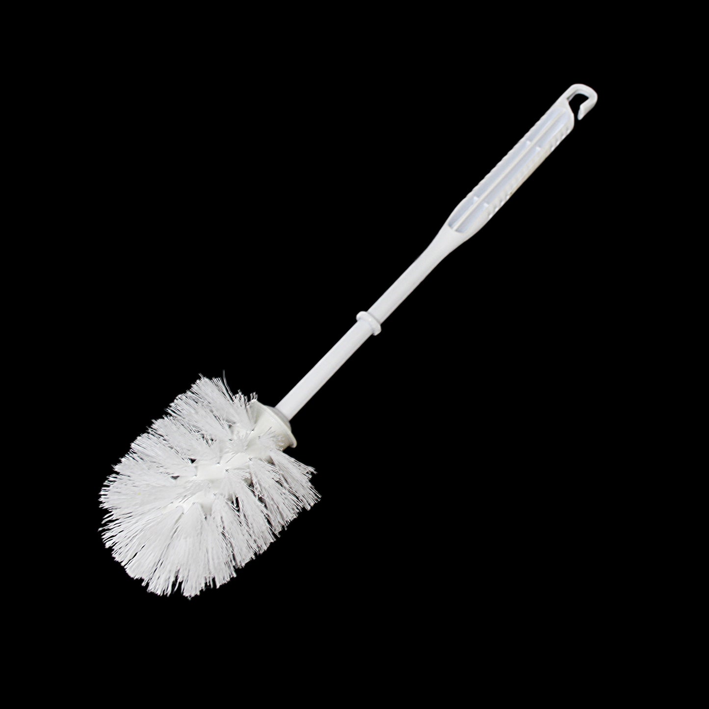 Durable White Plastic Toilet Brush 37 cm for Effective Bathroom Cleaning