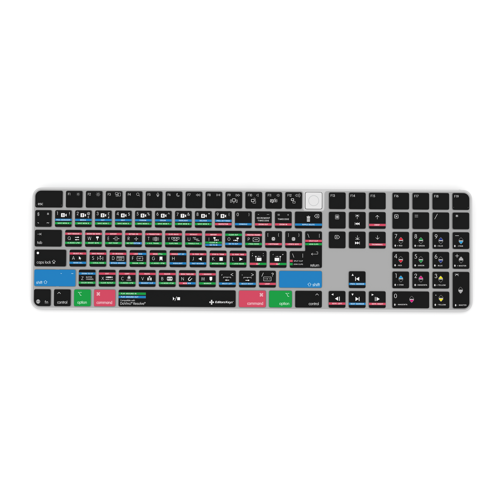 DaVinci Resolve Keyboard Covers for MacBook and iMac